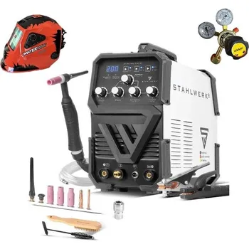 Svářečka Svářečka STAHLWERK AC/DC TIG 200 ST IGBT HF - výhodný SET Varianta: SET 11: svářečka s výbavou v popisu stroje + RV Argon + kukla profi 6918