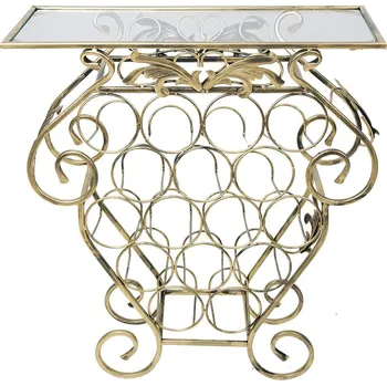 Stojan na víno STOJAN NA VÍNO GARTH 66X60X22,5 CM ZLATÁ