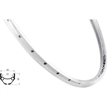 Komponent pro jízdní kolo ráfek FORCE PRIME 622x21, 32děr, stříbrný