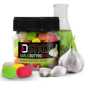 Nástraha Delphin Wafters MIX D SNAX WAFT Česnek-Butyric 20g 10x7mm