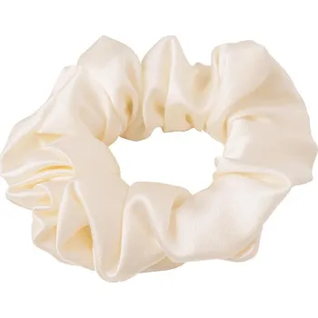 SCANquilt hedvábná gumička do vlasů SILK smetanová