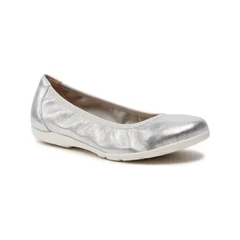 Dámská móda Baleríny Caprice 9-22150-42 Stříbrná 36
