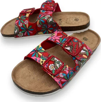 Dámské pantofle Sport Dámské červené korkové pantofle Barva: Červená, Velikost: 36