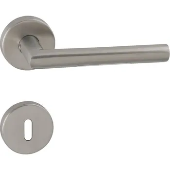 Dveřní kování TI - Elipse - R 1994 rozety PZ, koule/klika levá BN - Broušená nerez (16)