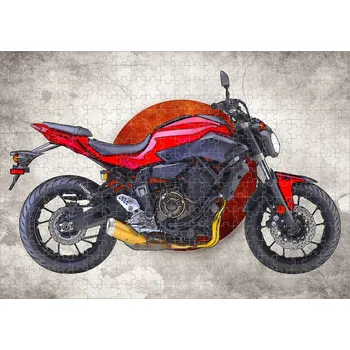 Puzzle puzzle s motorkou YAMAHA FZ-07 ABS I 120 dílků