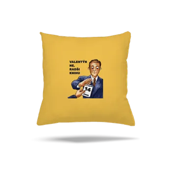 Polštář Bastard Raději knihu polštář Yellow Gold