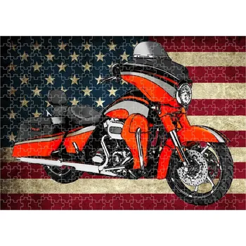 Puzzle puzzle s motorkou Harley Davidson 120 dílků