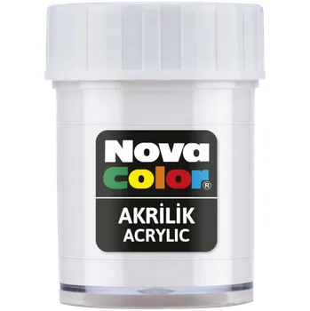 Speciální výtvarná barva Novacolor barva akrylová 30ml bílá NC-173 473064