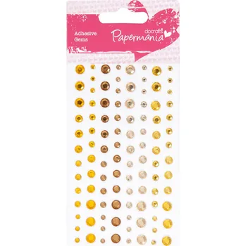 Samolepící dekorace kamínky samolepící PMA 351414 104ks Sunshine