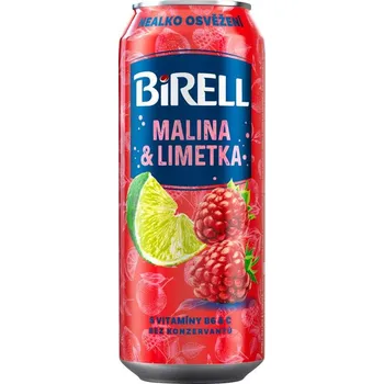 Pivo Birell Limetka/Malina 0,5l plech cena za kartonové balení (Kartonové balení : 24 ks)