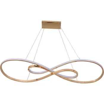 LED Lustr na lanku ZUMBA LED/50W/230V zlatá