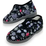 Fashion Dámské černé zateplené pantofle Barva: Černá, Velikost: 40