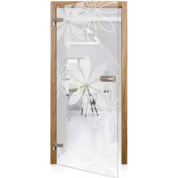Interiérové dveře GLASSDOOR Celoskleněné otočné dveře čiré Margherita