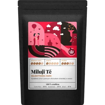 Káva Miluji tě - Milenci - Valentýnská směs Velikost balení: 250 g, Způsob mletí: French press (velmi hrubá)