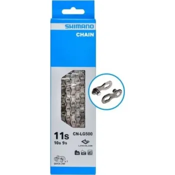 Řetěz na kolo řetěz Shimano Linkglide CN-LG500-11 - Šedá, 126čl. + spojka
