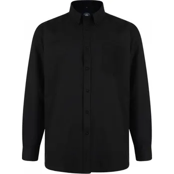 Pánská košile KAM košile pánská 664A nadměrná velikost 4XL černá