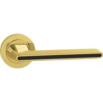 Dveřní kování VPD Klika Tesla Zlatý lesk/Černá