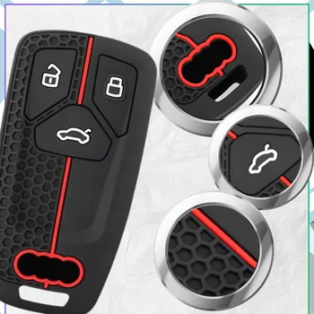 Camerazar Silikonové pouzdro na klíče Audi A4 B9 Q5 Q7 TT ochranný kryt