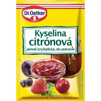 Dr.Oetker Kyselina citrónová 25x20g cena za kartonové balení (Kartonové balení : 25 ks)