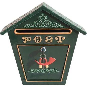 Poštovní schránka Poštovní schránka Albert 360x90x380 mm, zelená