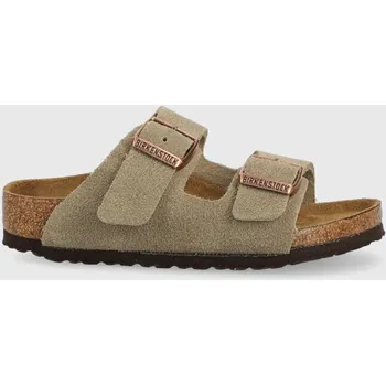 Dámská obuv Dětské semišové pantofle Birkenstock 1021704 béžová 08X, EUR 35