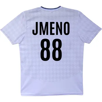 SportDres Real Madrid bílý fotbalový dres s vlastním potiskem Velikost: 146 (9–10 let)