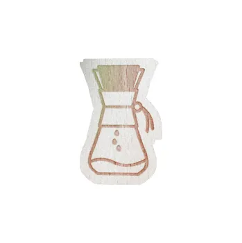 Příslušenství pro přípravu kávy ElisBart - Brož chemex - dřevěná gravírovaná