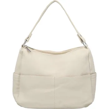 Kabelka Stylová dámská koženková kabelka na rameno Irenea, krémová
