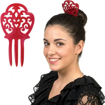 Karnevalový doplněk Španělský ozdobný hřeben Pieneta 14,5 cm
