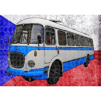 Puzzle puzzle s autobusem ŠKODA RTO 706 120 dílků