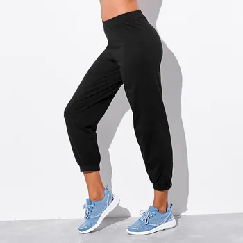 Dámské kalhoty 7/8 kalhoty s nohavicemi zakončenými manžetou černá 34/36