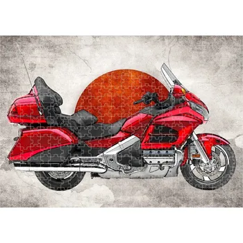Puzzle puzzle s motorkou Honda Gold Wing 120 dílků