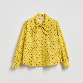 Dámský kabát Reserved - Hemd mit Blumenmotiv - žlutá - 870KB-11X - 870KB-11X-XS