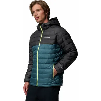 Pánská bunda Columbia Powder Lite™ II Hooded Jacket Velikost: L / Barva: modrá/černá