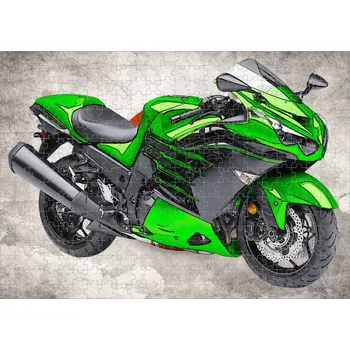 Puzzle puzzle s motorkou Kawasaki Ninja Zx14r 120 dílků