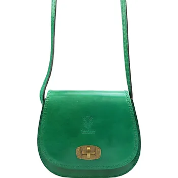 Kabelka Kožená crossbody kabelka Gregorio 117 světle zelená