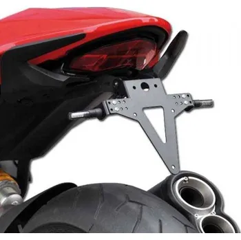 Držák SPZ HSM Držák SPZ DUCATI Monster 1200/S 14-16, nastavitelný, černý, s držákem odrazky -bez blinkrů