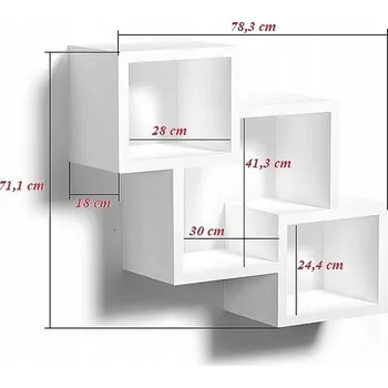 police Závěsná police RIPIANO bílá - výprodej