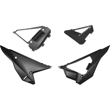 Boční číslové tabulky (vč. krytu vzduch. filtru) REVOLUTION HONDA, RTECH (černá)