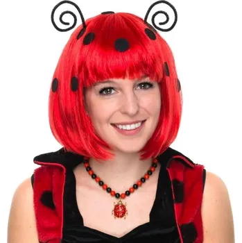 Karnevalová paruka Paruka dámská beruška s tykadly