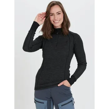 Dámské termoprádlo Dámské termo triko Whistler Candee W Merino Wool velikost 44 dark grey melange