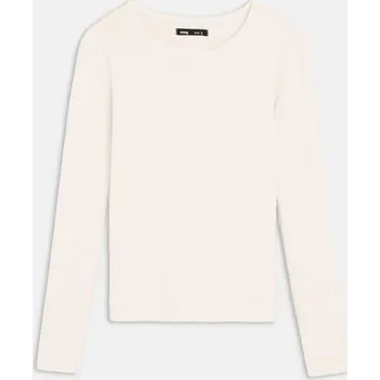 Dámské tričko Sinsay - Tričko s&nbsp;dlouhými rukávy - krémová - 470EU-01X - 470EU-01X-M