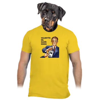 Pánská móda Bastard Raději knihu pánské tričko Gold