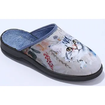 Dámské pantofle Pantofle s fotopotiskem koček modrá 41