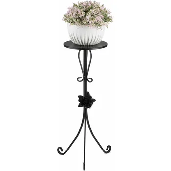 Stojan na květiny STOJAN NA KVĚTINÁČ BROSE 75X35 CM ČERNÁ