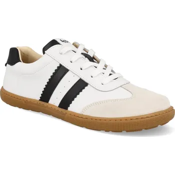 Dámské tenisky Barefoot boty Koel - Francie II Napa White bílé/černé proužky Velikost: 42