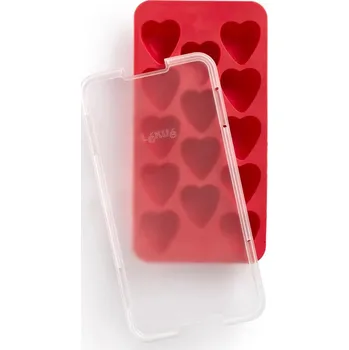 Tvořítko na led Forma na ledové kostky 23 cm, srdce, červená, guma, Lékué - doprava zdarma od 2999 Kč