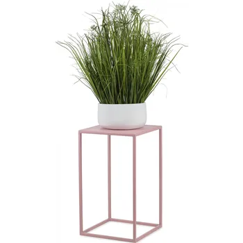 Stojan na květiny STOJAN NA KVĚTINÁČ SIMPLE 40X24X24 CM RŮŽOVÁ