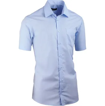 Pánská košile Modrá pánská košile vypasovaná Assante 40414, Velikost 39/40 (M)