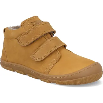 Dívčí zimní obuv Barefoot dětské zimní boty Koel - Kari Wool Miel širší hnědé Velikost: 23